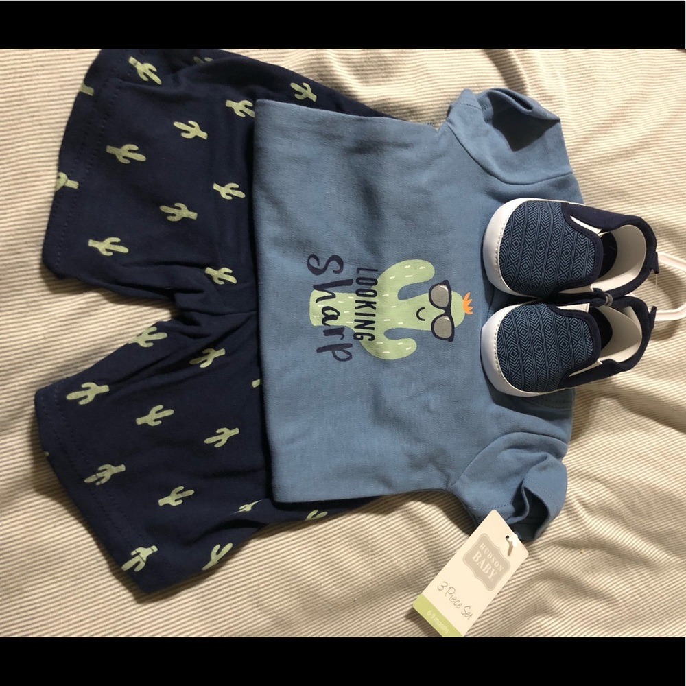 Baby boys 3 piece short set